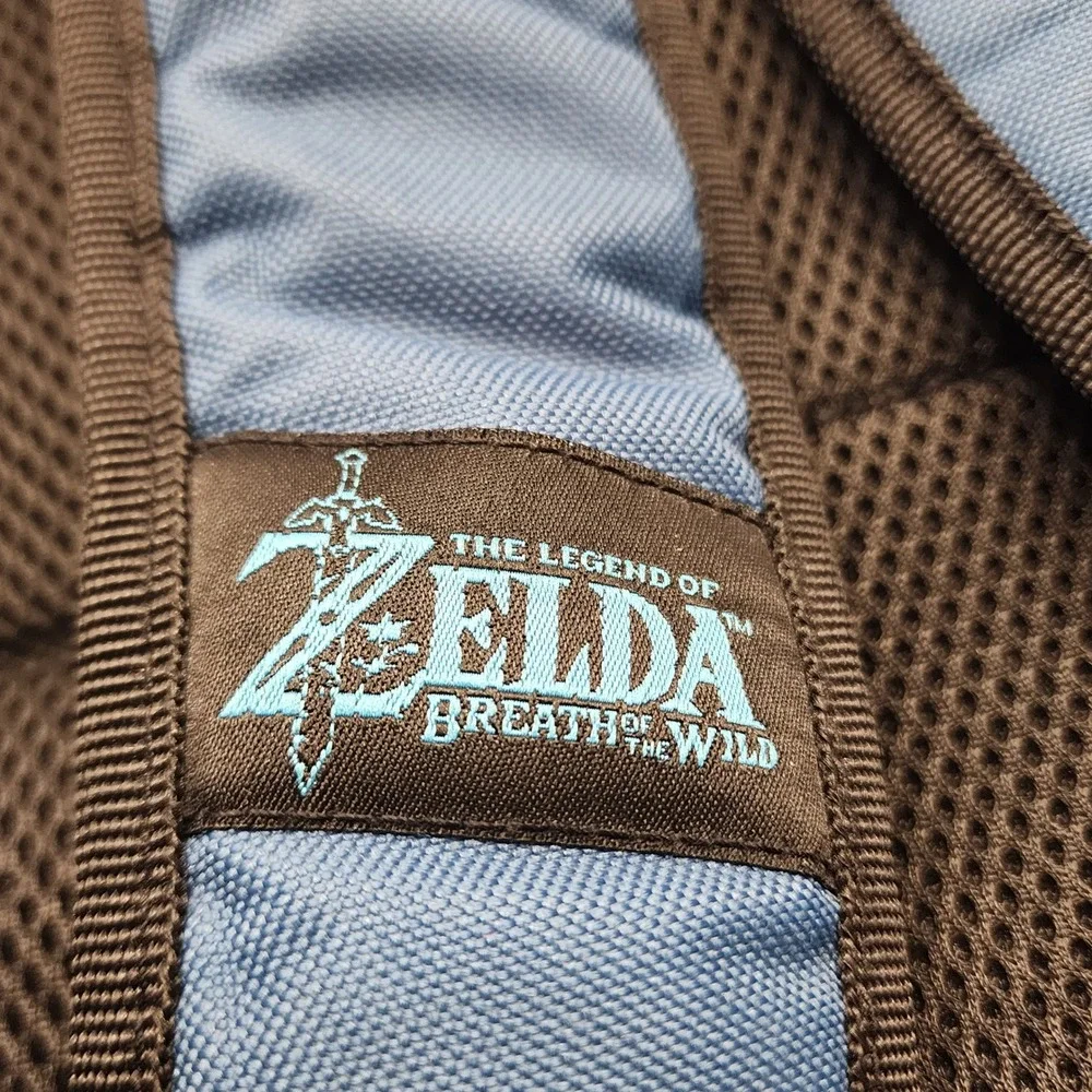 Nintendo Backpack Unisex Large Blue Zelda Breath of the Wild Link Graphic Bag